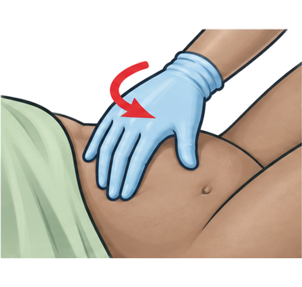 massage Massage of uterus
